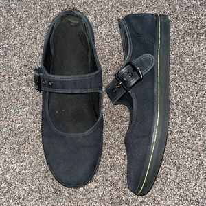 Dr. Marten’s | Black Mary Jane Canvas Low Top Shoes